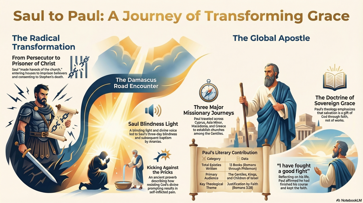 Life and Conversion of Apostle Paul in KJV Bible