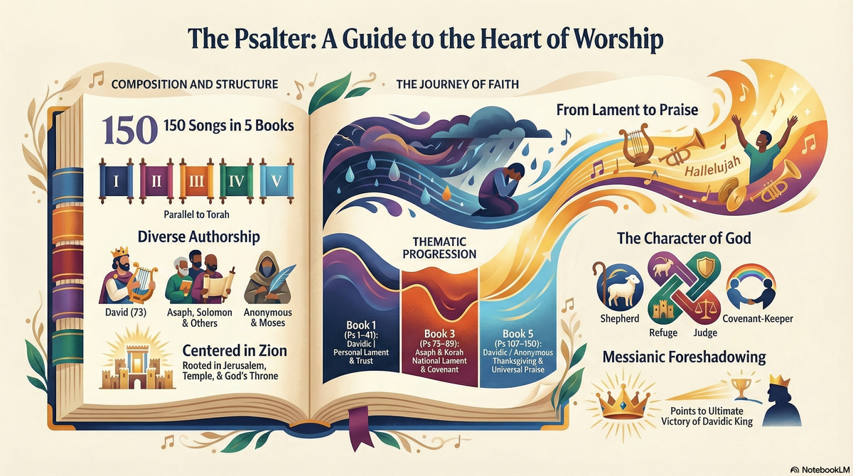 The Book of Psalms: Israel’s Hymnbook of Prayer and Praise — Full Book Summary and Key Themes