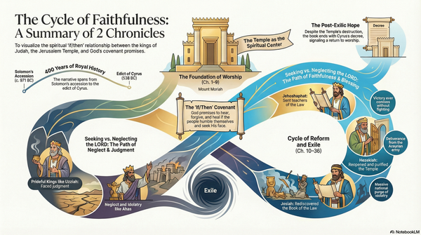 The Second Book of the Chronicles: Solomon's Temple, Judah's Kings, and Exile — Full Book Summary and Key Themes