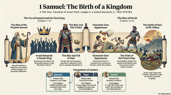 The Book of 1 Samuel: Transition to Monarchy — Samuel, Saul, and the Rise of David